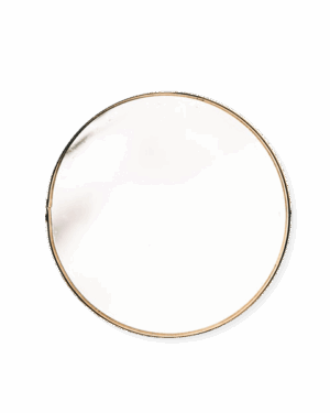 Bathroom Golden Ring Mirror