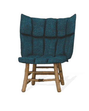 Modern Emerald Fabric Chair