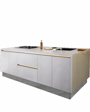 White Kitchen Island
