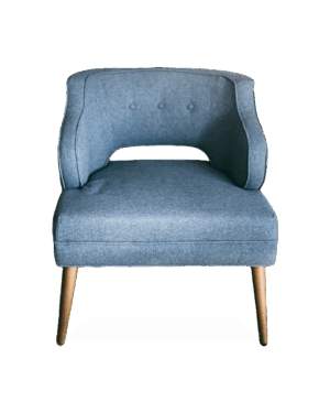 Blue Comfy Fabric Chair