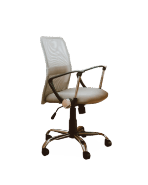 Beige Working Chair With Armrest