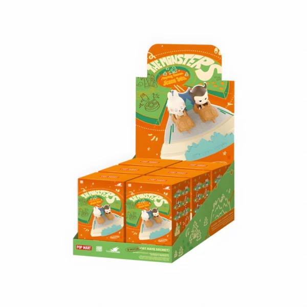 This set, LABUBU created by Pop Mart in collaboration with Sylatoys, features a charming scene where two adorable monster figures are depicted playing games. The orange-themed box includes illustrations of the monsters sitting on chairs, immersed in their playful activities. The box's sides showcase various poses and scenes, adding to the whimsical appeal. The top of the box proudly displays the Pop Mart logo, emphasizing its collectible nature. Crafted from high-quality materials, this set offers detailed and hand-painted figures, perfect for fans of pop culture and unique collectibles. Ideal for display or gifting, this exclusive set brings a touch of fun and nostalgia to any collection.